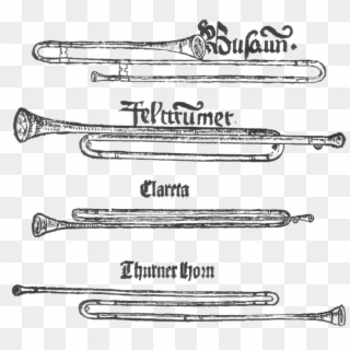 Virdung 1511 Musica Getutscht - Medieval Instruments With Names, HD Png Download