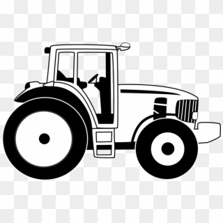 1186 X 750 5 - Black And White Tractor, HD Png Download