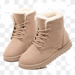 Women Boots Snow Warm Winter Boots Botas Lace Up Mujer - Boots For Winter Womens, HD Png Download