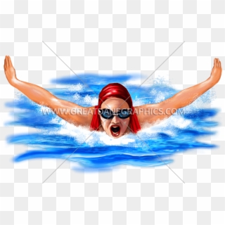 Swimmer Png - Backstroke, Transparent Png