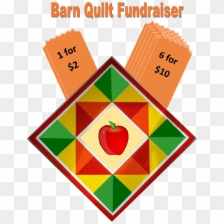 2017 Country Apple Festival Barn Quilt Fundraiser - Heart, HD Png Download