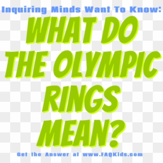 What Do The Olympic Rings Mean - Graphic Design, HD Png Download