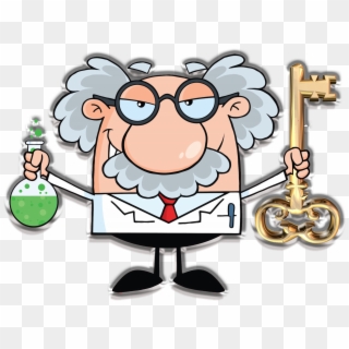 Dr Cracked - Cartoon Pictures Of Scientist, HD Png Download