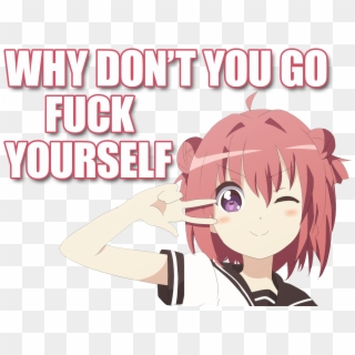 Fuck You Anime Girl , Png Download, Transparent Png