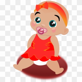 Clip Art Freeuse Baby Girls Clipart - Baby Clipart Red, HD Png Download