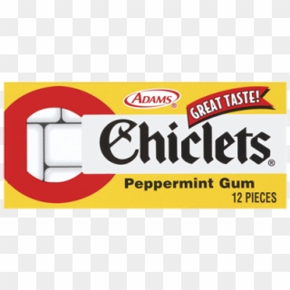 Chiclets Peppermint Gum 20ct - Chiclets Adams, HD Png Download