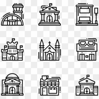 Buildings - Types Of Houses Icon, HD Png Download