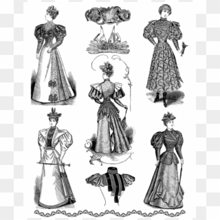 601 X 750 3 - Dresses Fashion Clipart Black And White, HD Png Download