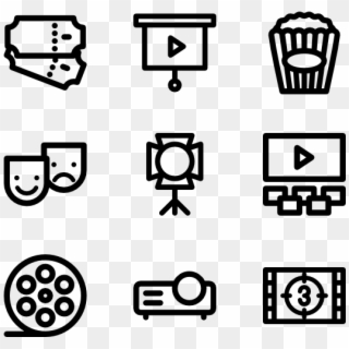 Movies And Cinema Lineal - Home Appliances Icon, HD Png Download