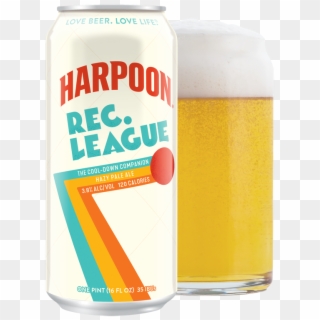 League 16oz Can And Glass, Pdf - Harpoon, HD Png Download