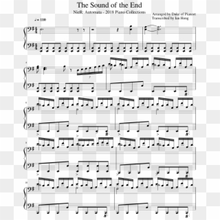 Nier Automata The Sound Of The End - Sheet Music, HD Png Download