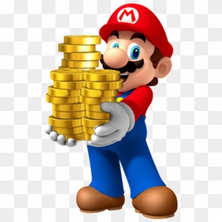 Coins Are A Simple Mechanic In The Game, You Collect - Super Mario With Coins, HD Png Download