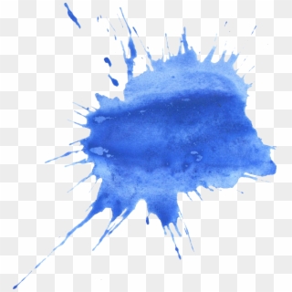 20 Blue Watercolor Splatter - Watercolor Paint, HD Png Download
