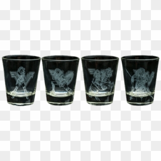 Wonder Woman Frosted Shot Glass Set - Pint Glass, HD Png Download
