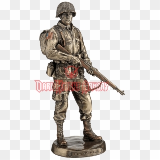 Bronze Us Army Solider - Soška Vojaka, HD Png Download