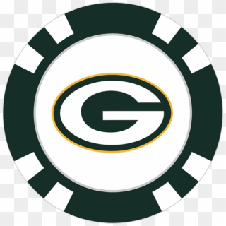 Green Bay Packers Poker Chip Ball Marker Team Golf - Arizona Coyotes Circle Logo, HD Png Download