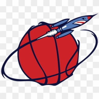 Houston Rockets Logo Ball With Rocket - Houston Rockets Ball Logo, HD Png Download