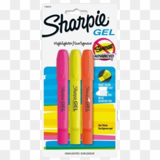 Sharpie Gel Highlighters - Yellow Highlighters, HD Png Download