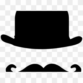 Moustache Clipart Bowler Hat, HD Png Download