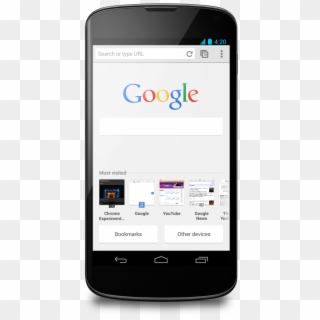 Chrome Beta Ntp Android - Chrome En Android 4, HD Png Download