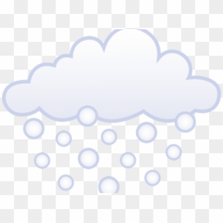 Snow Clipart Ground - Cloud Snowing Clipart, HD Png Download