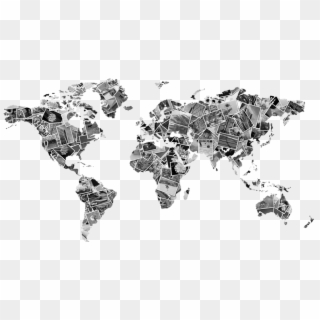 Contactmapbg - Dotted World Png White, Transparent Png