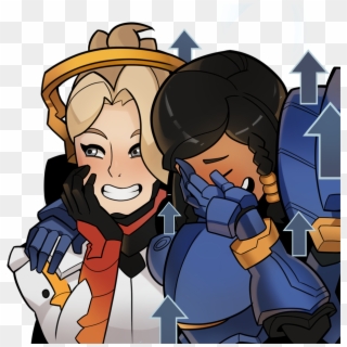 Overwatch, Mercy And Pharah By Splashbrush - Mercy And Pharah Meme, HD Png Download