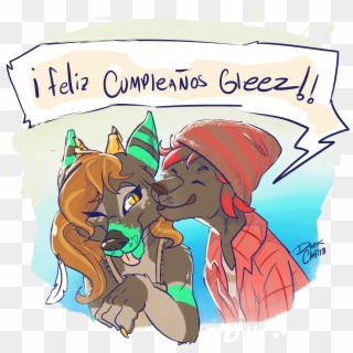 Feliz Cumpleaños Gleez By Dark Clefita - Cartoon, HD Png Download