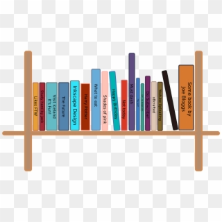 28 Collection Of Books On Shelf Clipart - Bookshelf Png, Transparent Png