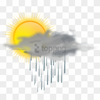 Clouds And Rain Png - Sun Rain Png, Transparent Png