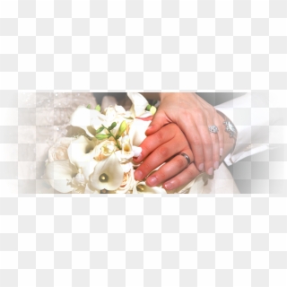 Hands-flowers - Wedding Hands With Flowers, HD Png Download