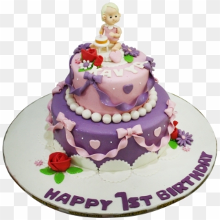 1st Birthday Cake, HD Png Download
