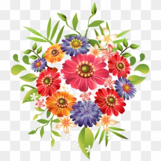 563 X 633 14 - Flower Bouquet Clip Art Png, Transparent Png