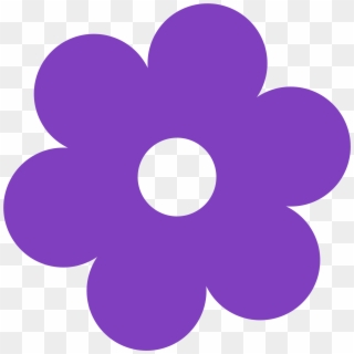 Purple Flower Clipart Hd Flower - Clipart Flower, HD Png Download