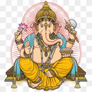 Lord Ganesh Png Picture - Ganesh Clip Art Color, Transparent Png