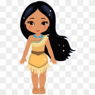 Cartoon Indian Girl Png , Png Download - Pocahontas Birthday Card, Transparent Png