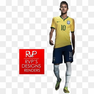 Neymar - Standing, HD Png Download
