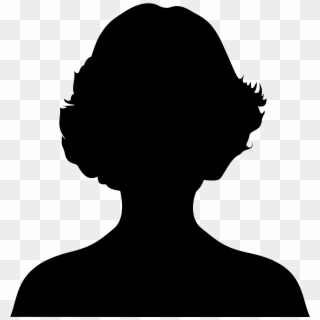 Open - Female Front Face Silhouette, HD Png Download