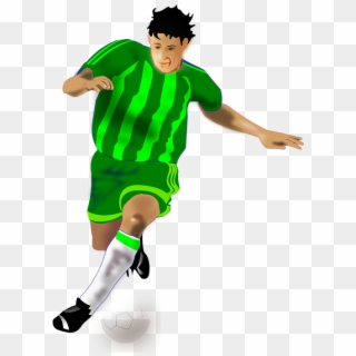 Soccer Player Football Ball Sport Goal - Soccer Player Clipart, HD Png Download