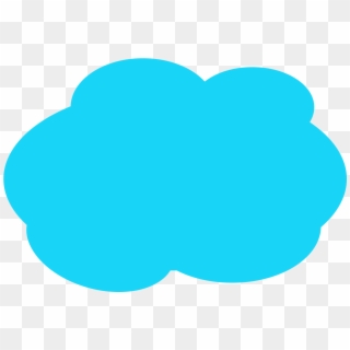 Cloud Transparent Png - Neon Blue Cmyk, Png Download