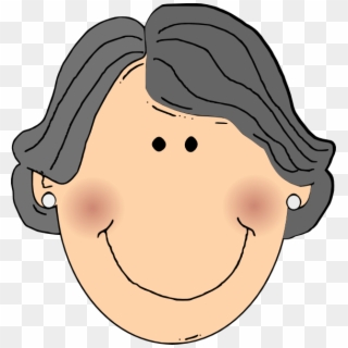 Vector Library Grandma Face Clipart - Grandmother Face Clipart, HD Png Download