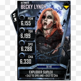Beckylynch Ultimate - Zombies Cards Wwe Supercard, HD Png Download