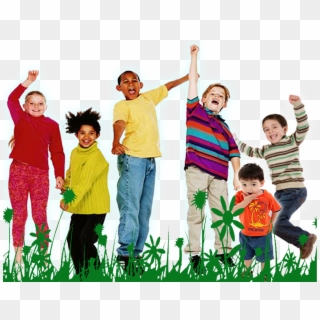 Happy Diverse Kids Playing - Happy Kids, HD Png Download