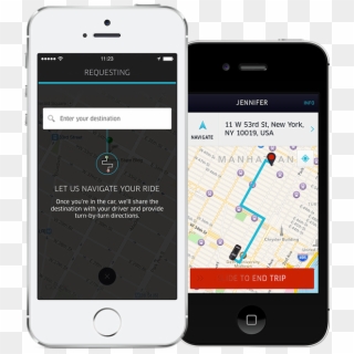 Destination Phone Comp - Uber Driver App End Trip, HD Png Download