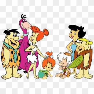 The Flintstones And Rubbles - Flintstones Cartoon Characters, HD Png Download