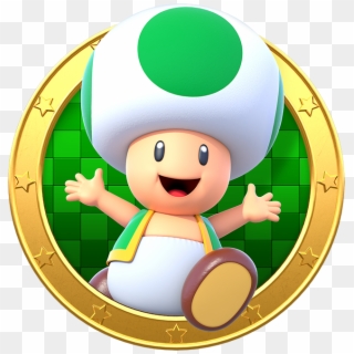 Green Toad - Super Mario Bros U Deluxe Characters, HD Png Download