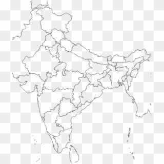 Check Network Coverage, Current Mobile Towers, Future - India Political Map Outline, HD Png Download