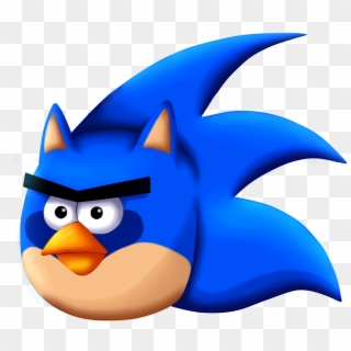 Sonic The Hedgehog Angry Birds Clipart - Angry Birds Sonic The Hedgehog, HD Png Download