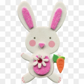 Hand-painted White Rabbit Sugar Png Transparent Material - Stuffed Toy, Png Download