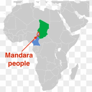 Mandara People With Caste System Sahel Africa - Uganda To Israel Map, HD Png Download